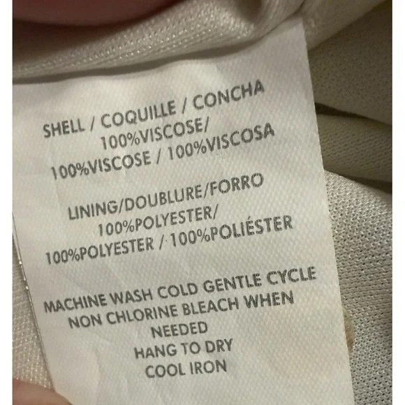 O'Neill Boho Mini Dress Small Cream Floral Festival Tie Back - Picture 7 of 7